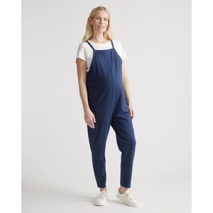 Quince Maternity Navy Blue Jumpsuit